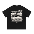 E36 coupe car graphic on an oversized cotton T-shirt