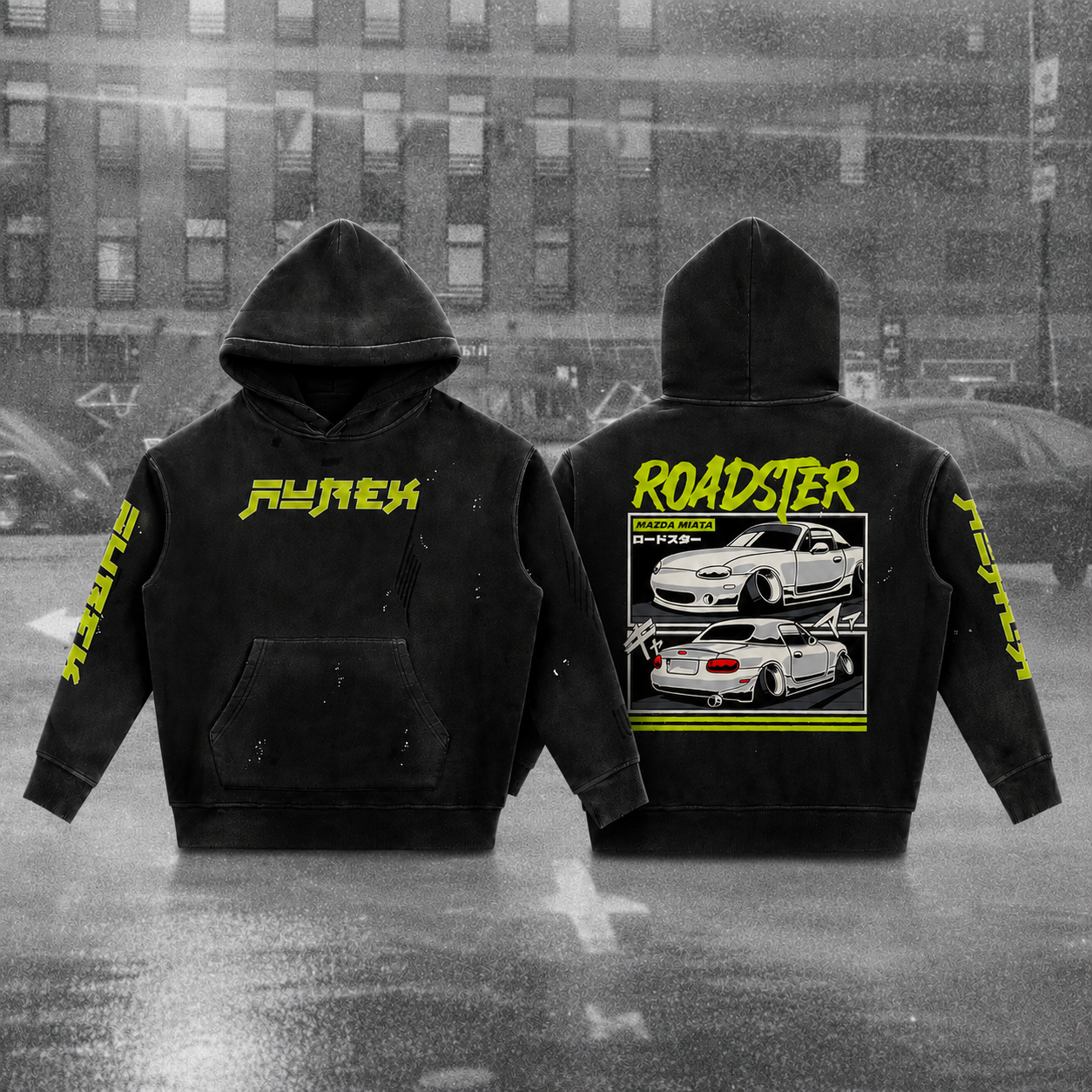 AUREX Roadster Hoodie – JDM Night Drive