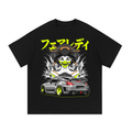 370Z Fairlady car graphic on an oversized cotton T-shirt