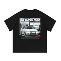 R32 Skyline car graphic on an oversized cotton T-shirt