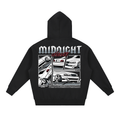 JZX100 Chaser car graphic on an oversized black hoodie
